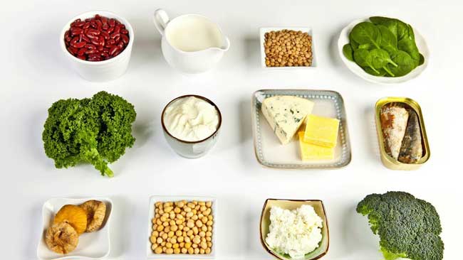 Thực phẩm chứa nhiều chất v�i (Calcium)-Dinh dưỡng cho sản phụ